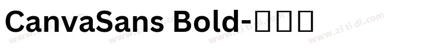 CanvaSans Bold字体转换 CanvaSans Bold字体转换